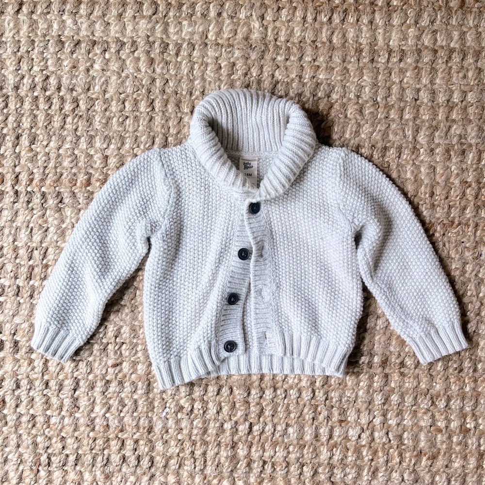 ☁️ baby b’gosh knit cardigan